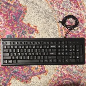 Slim, Black HP Keyboard For Computer